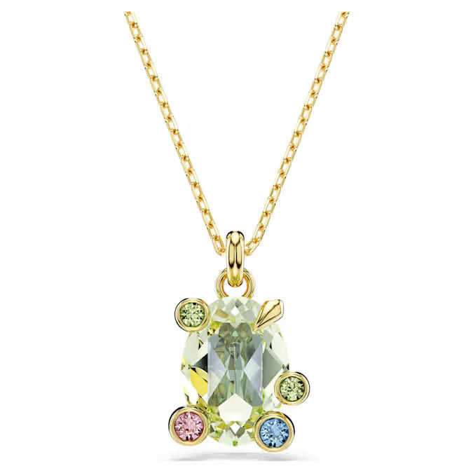 Swarovski Collana Donna Pendente Gema Multicolore | Placcato Oro | Cristalli