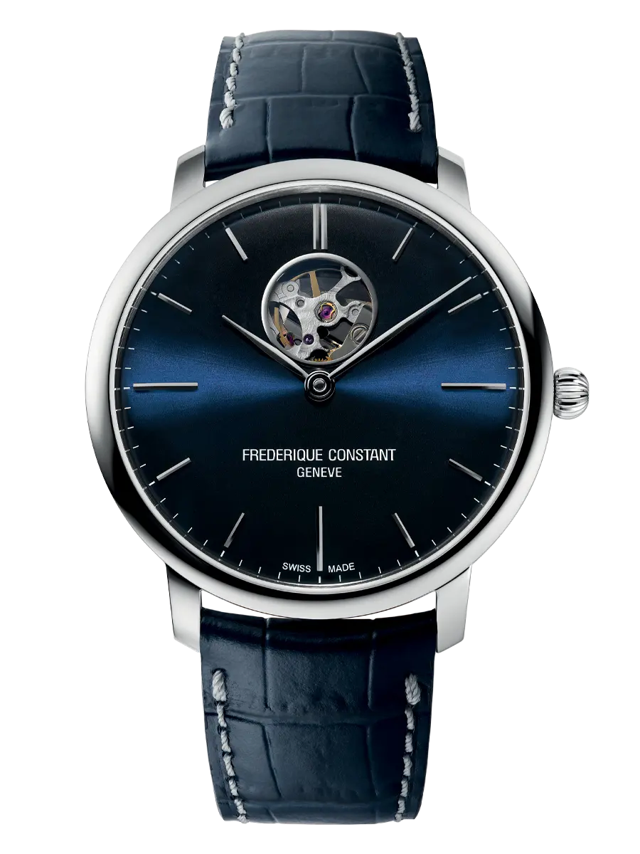 Frederique Constant Orologio Uomo Automatico Heart Beat | Acciaio | Blu