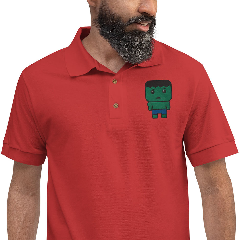 Miniatura: Polo ricamata - Hulk - 5 colori disponibili