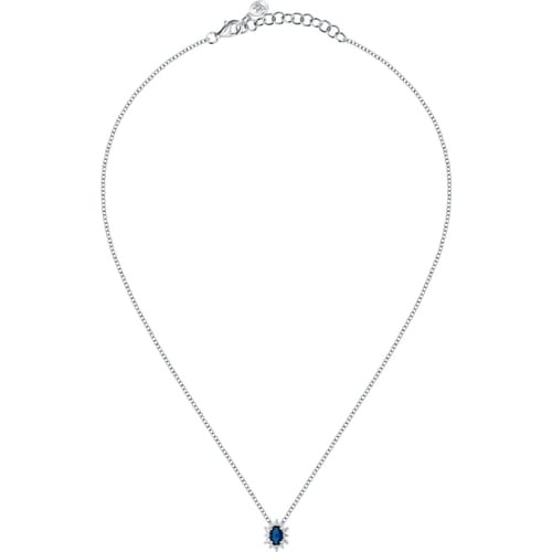 Collana Morellato Duchessa in argento 925 con pendente blu e zirconi