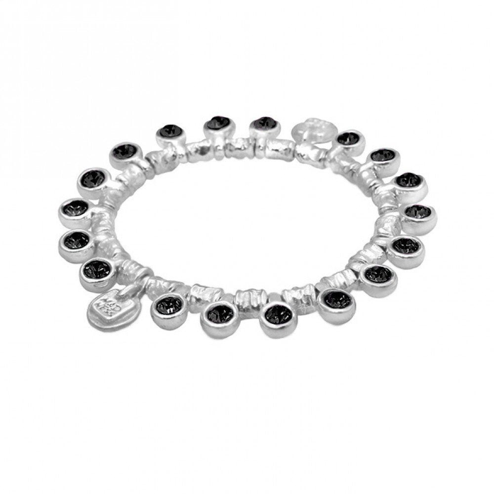 Madness Bracciale Donna Agalega Black | Argento 925 | Swarovski Crystal Black