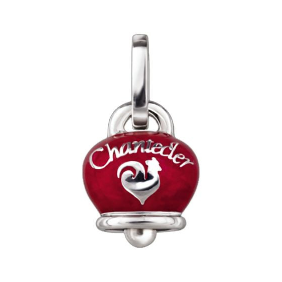 Chantecler Ciondolo Donna Campanella Portafortuna | Argento | Smalto Rosso