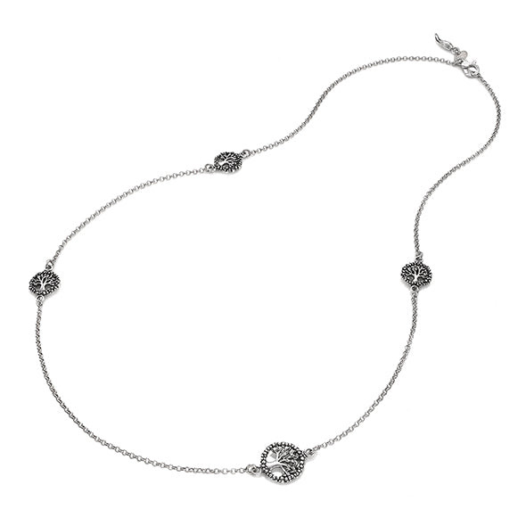 Giovanni Raspini Collana Donna Albero della Vita | Argento 925 | 78cm
