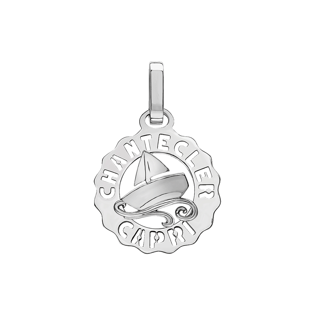 Chantecler Ciondolo Donna Mini Barchetta | Argento | Collezione Logo Capri