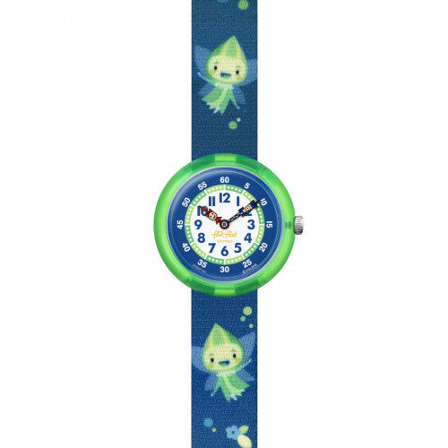 Flik Flak Orologio Bambino Glowlins | Cassa Plastica Neon | Resistente 30m