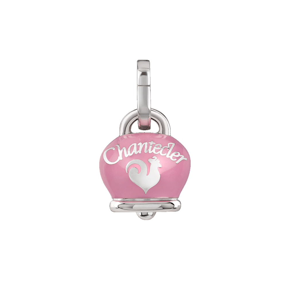 Chantecler Ciondolo Donna Campanella Rosa | Argento e Smalto | Farfalla Retro