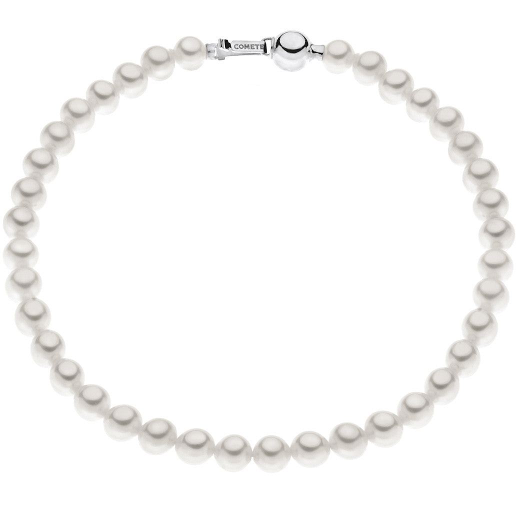 Comete Bracciale Fantasie di Perle in Oro Bianco