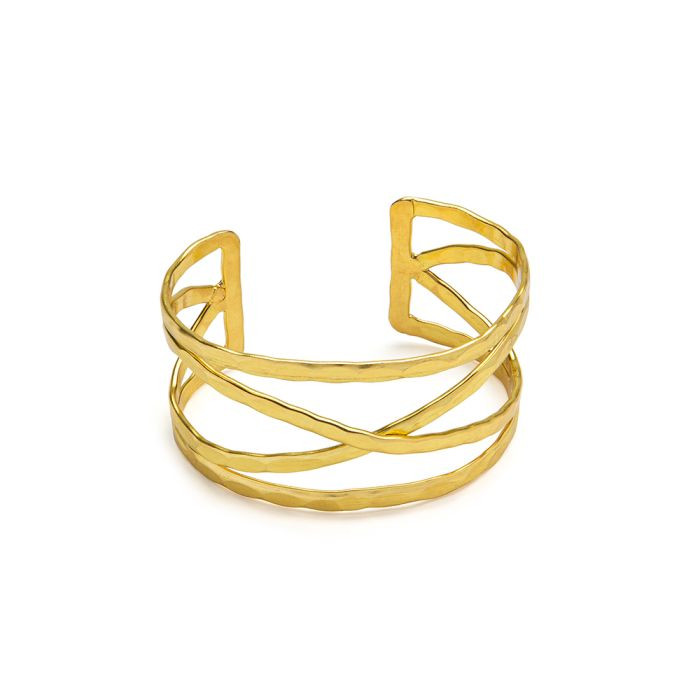 VESTOPAZZO Bracciale Donna Intrecciato | Ottone 100% Riciclato | Regolabile