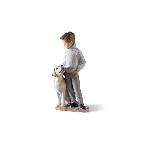 Lladrò Figura Amico Più Fedele | Porcellana Lucida | 25 cm