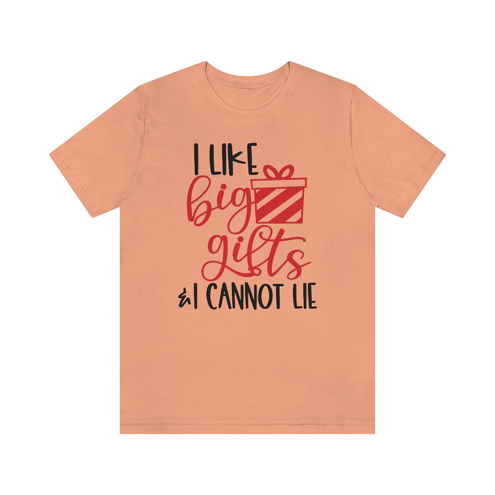 Miniatura: I Like Big Gifts I Cannot Lie - Christmas Tshirt, Festive Tee, Funny Christm...
