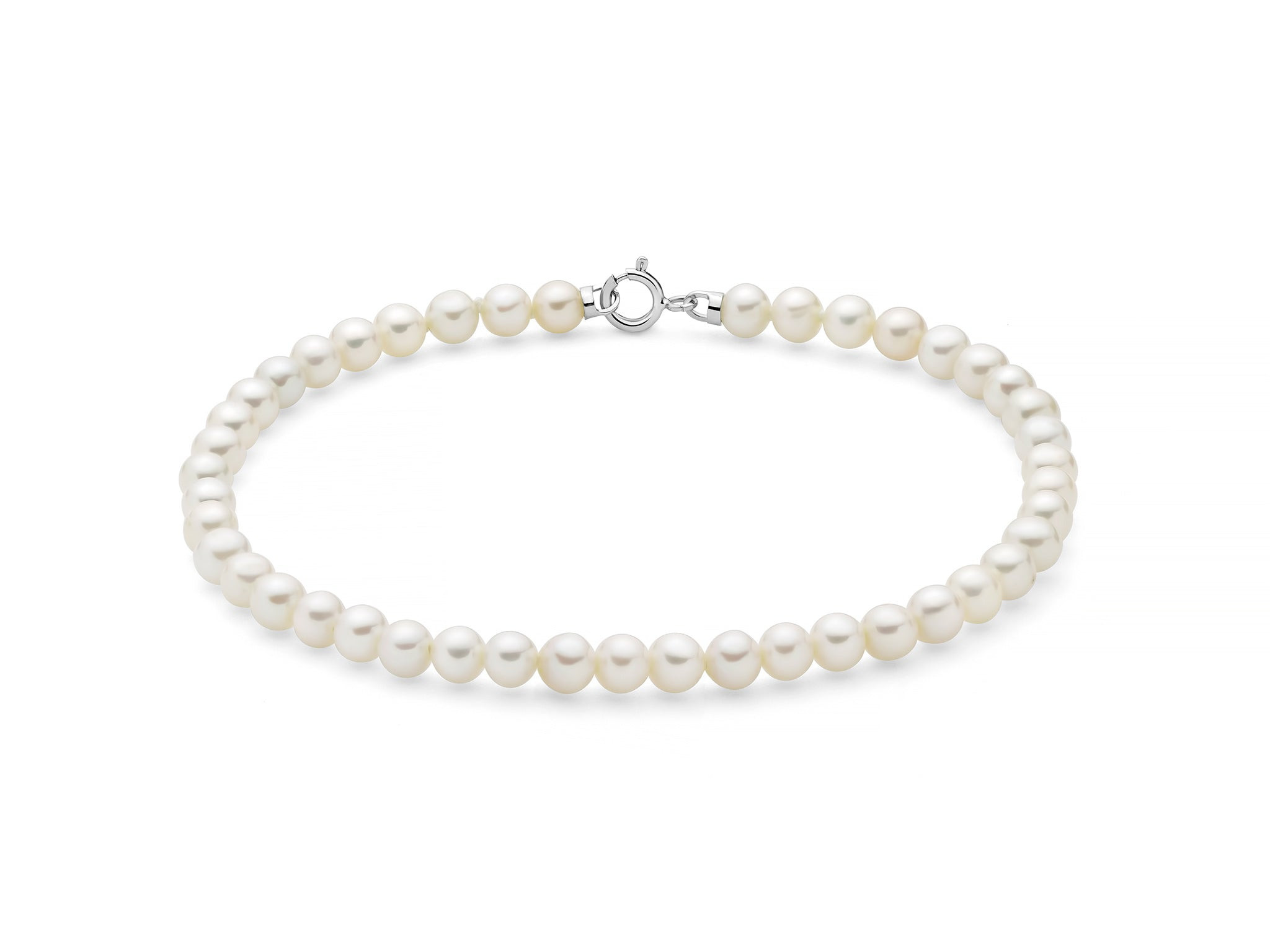 Bracciale Miluna Oriente con Perle e Chiusura in Oro Bianco