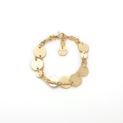 UNOAERRE Bracciale Donna con Medagliette Dorate | Metallo Dorato | 19 cm