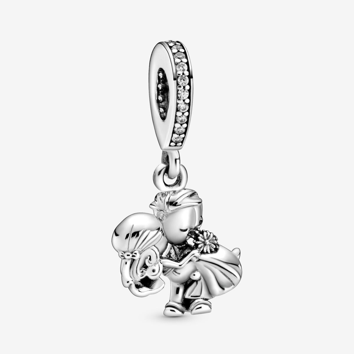 Pandora Charm Pendente Sposini In Argento E Zirconia