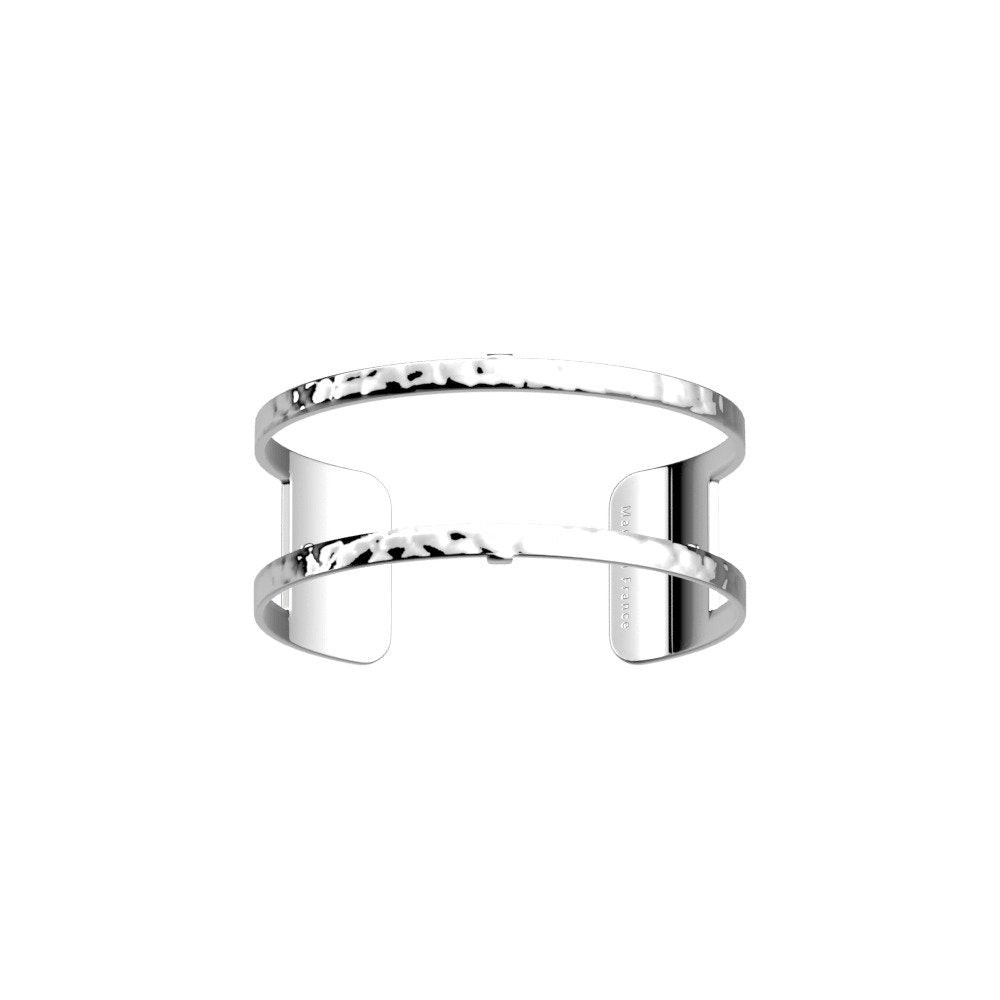 Les Georgettes Bracciale Donna Pure Martelée | Argento Lucido | 25mm