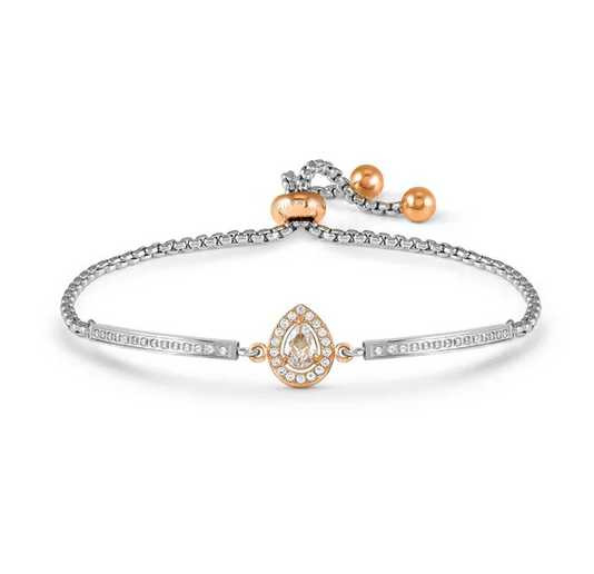 Bracciale Nomination Royaldream con pavé di cristalli a goccia