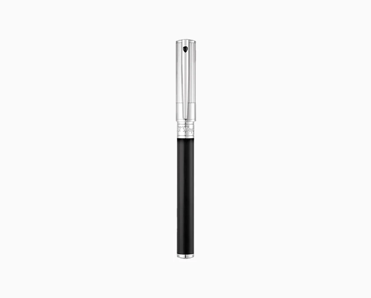 S.T.Dupont Penna Roller D-Initial Nera/Cromata | Cromo/lacca | Tratto fluido
