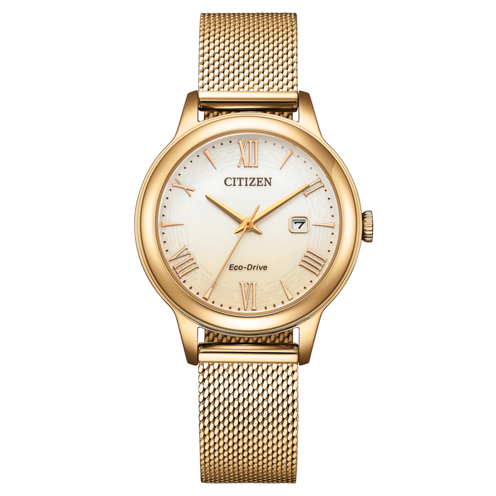 Citizen Orologio Donna Eco-Drive | Acciaio Dorato | Bracciale Mesh