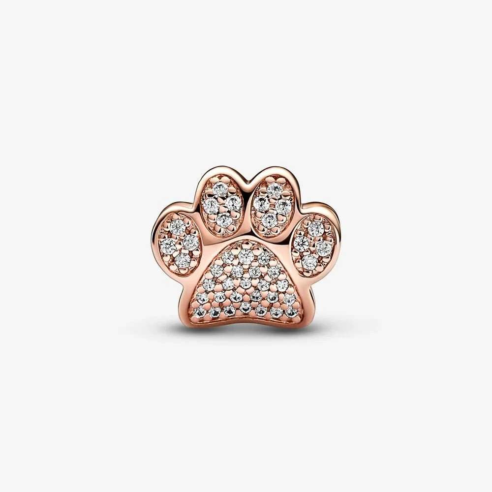 Charm Pandora Zampina scintillante in oro rosa