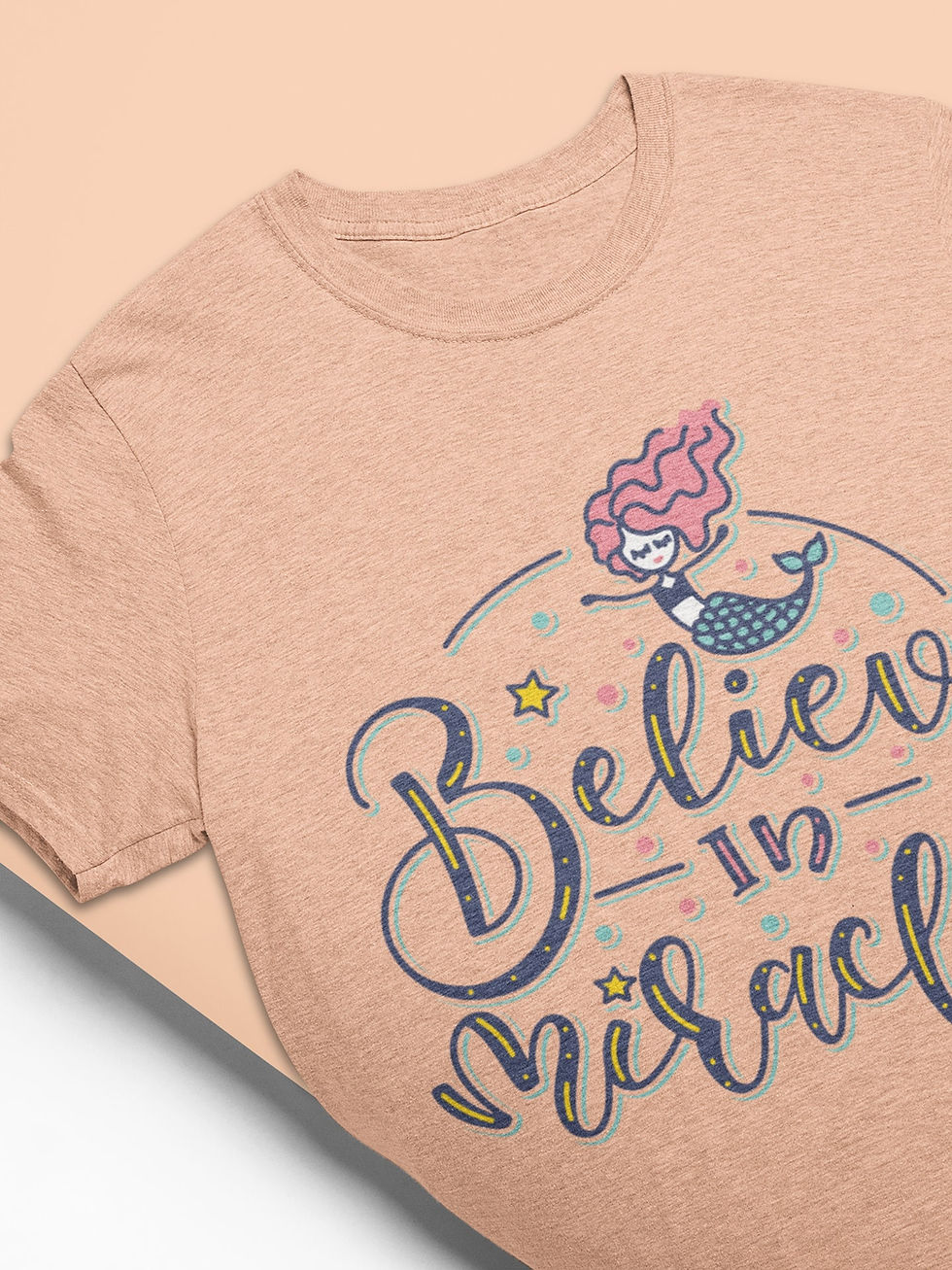 Thumbnail: Cute Mermaid – Mermaid Birthday, Cute Mermaid Shirt, Mermaid Clipart, Mermai...