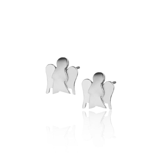Roberto Giannotti Orecchini Donna Pendenti Angelo | Oro Bianco 9KT | 0,9x0,9 cm