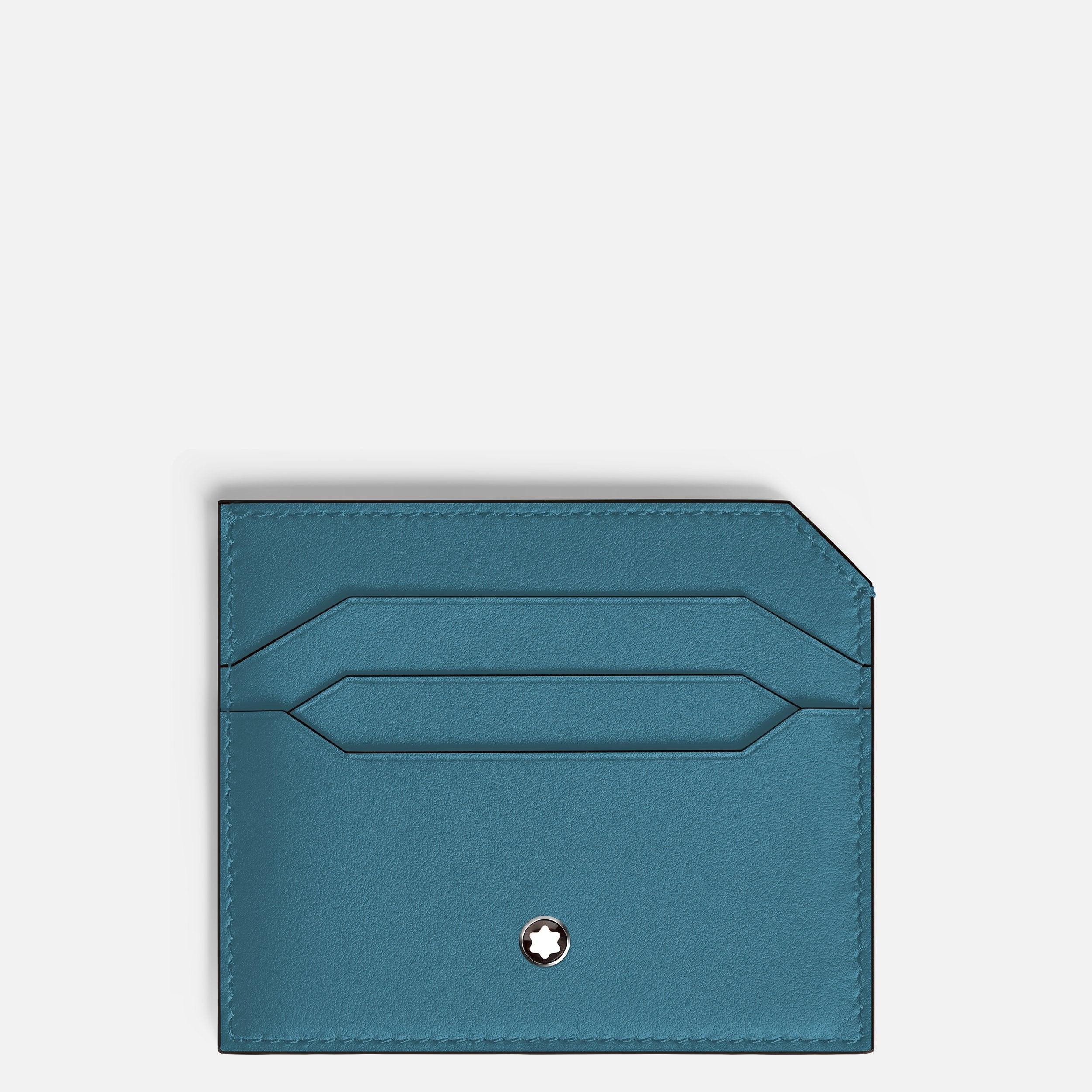 Montblanc Porta Carte 6 Scomparti | Pelle Morbida | Blu Fumé