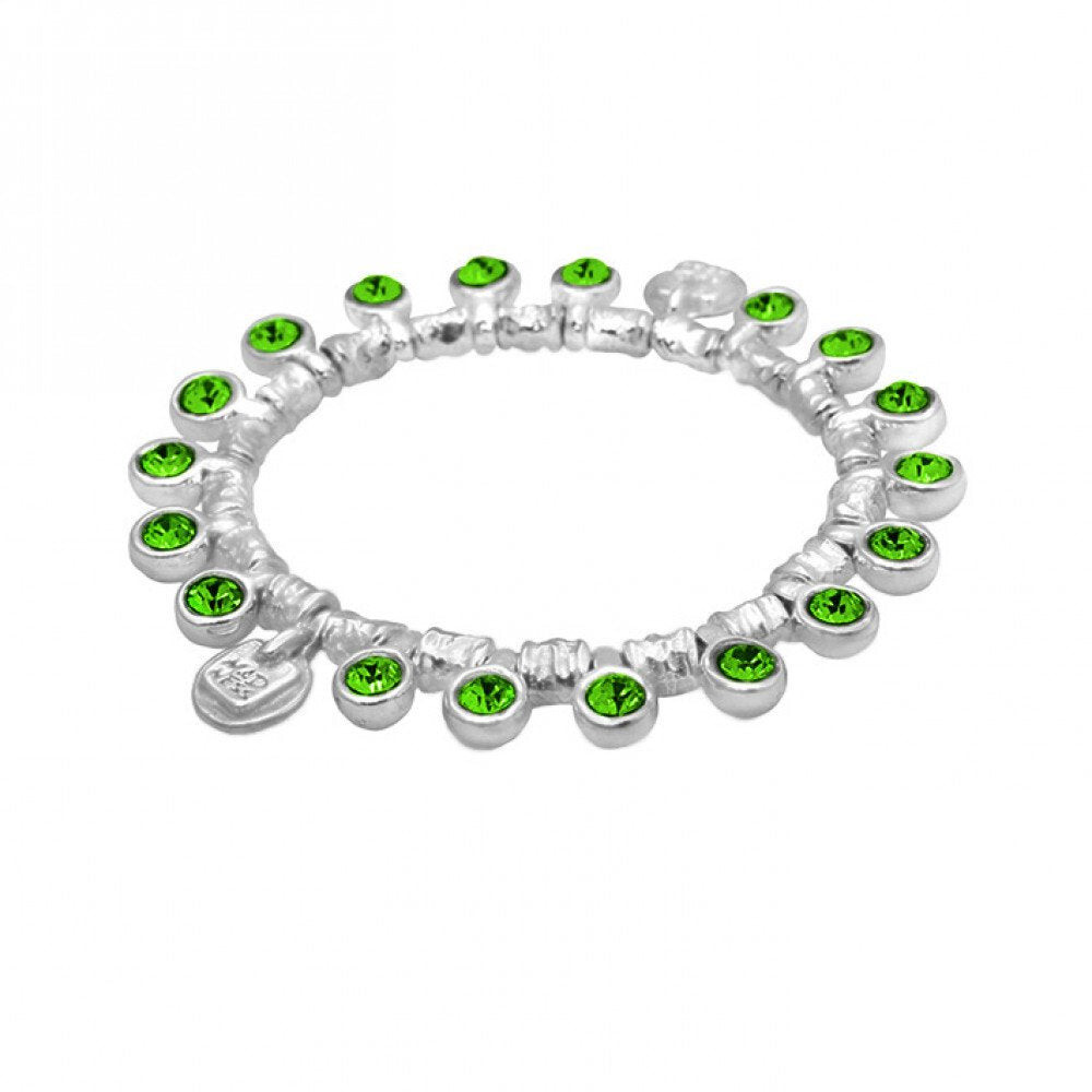 Madness Bracciale Donna Agalega Verde Scuro | Argento 925 | Pietre Swarovski