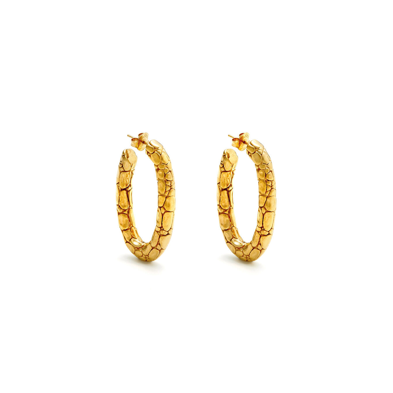 Giovanni Raspini | Orecchini | Crocodile | Argento 925 oro | Elettroformatura