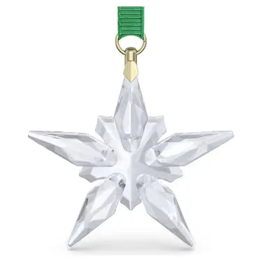 Swarovski | Statuine | Annual Little Star 2025 | Cristallo | Nastro verde