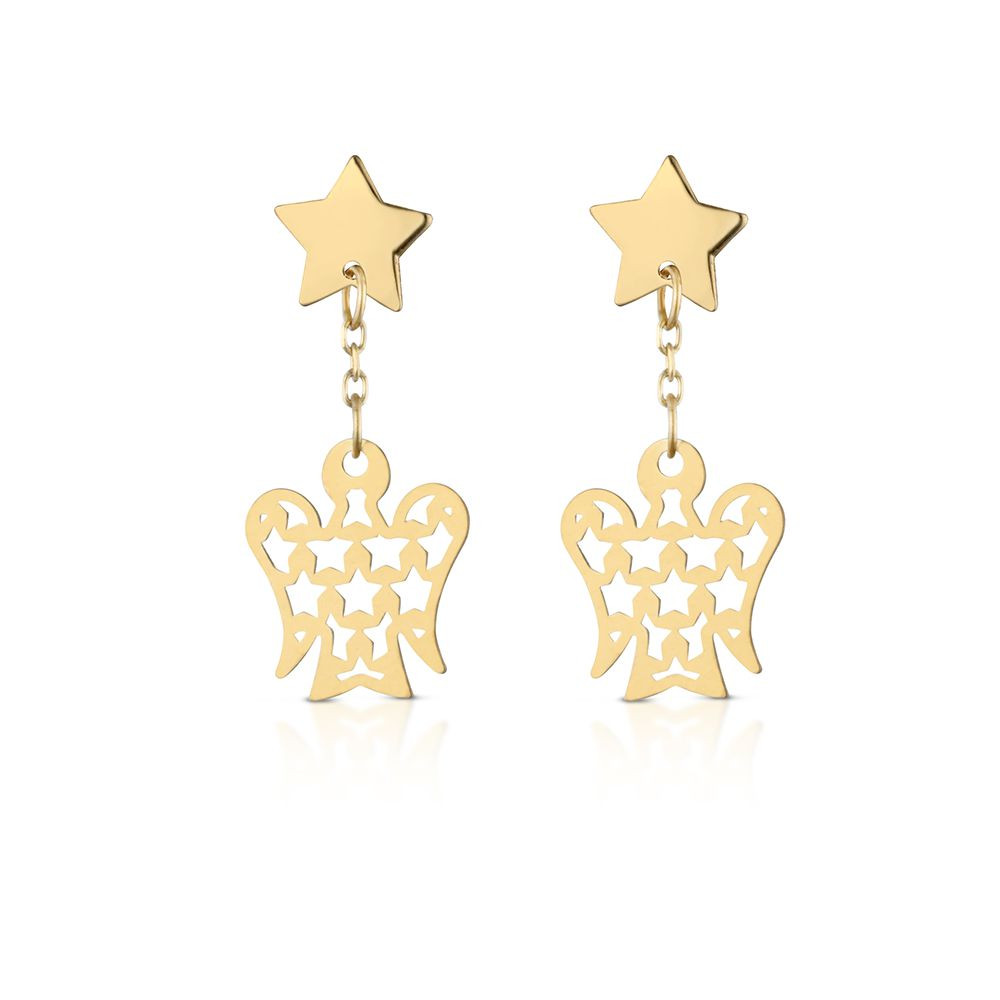 Roberto Giannotti Orecchini Stelle e Angeli | Oro 9 kt | Collezione Angeli