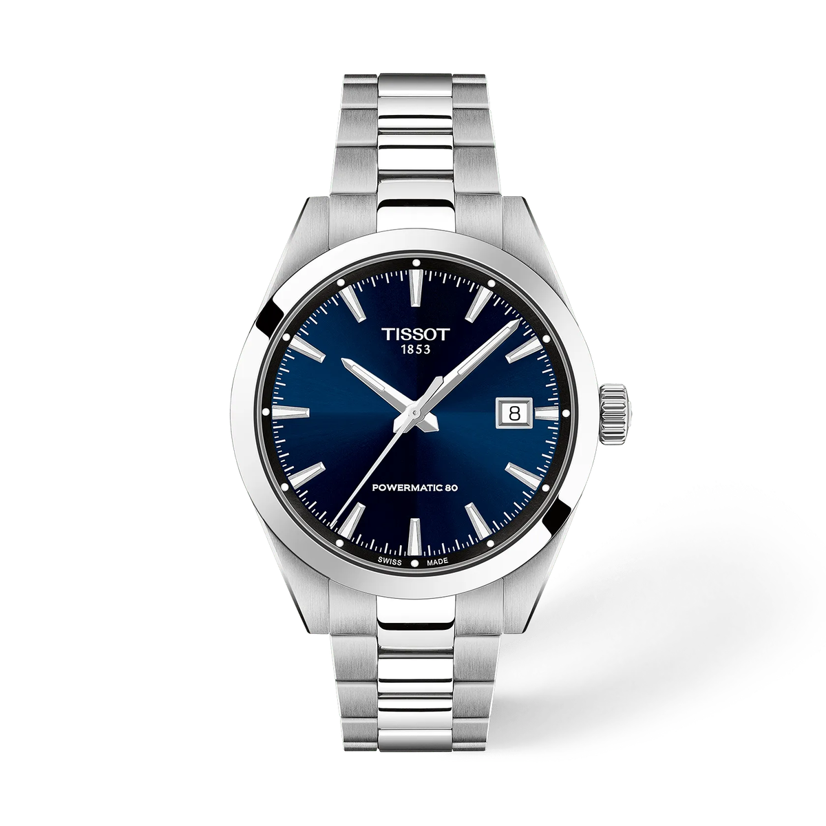 Tissot Gentleman Powermatic 80 38 mm con Quadrante Blu