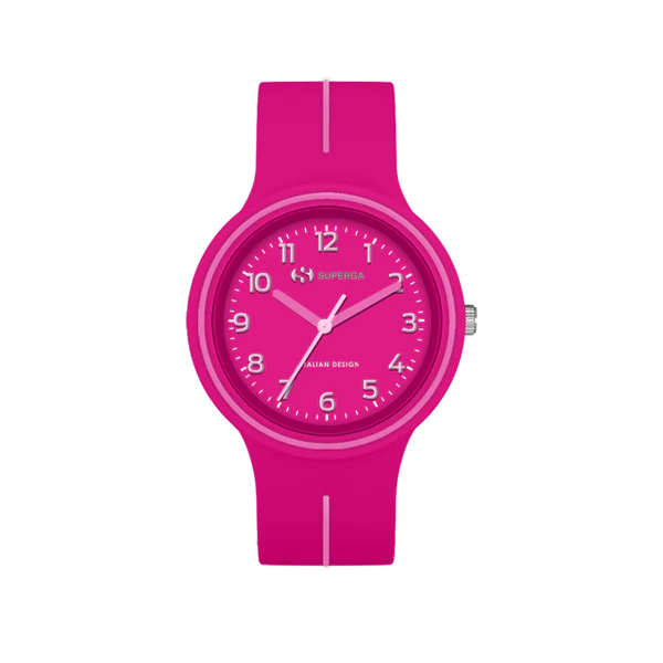 Superga | Orologio Bambina | Fucsia e Viola | Cinturino Silicone | Cassa 32 mm