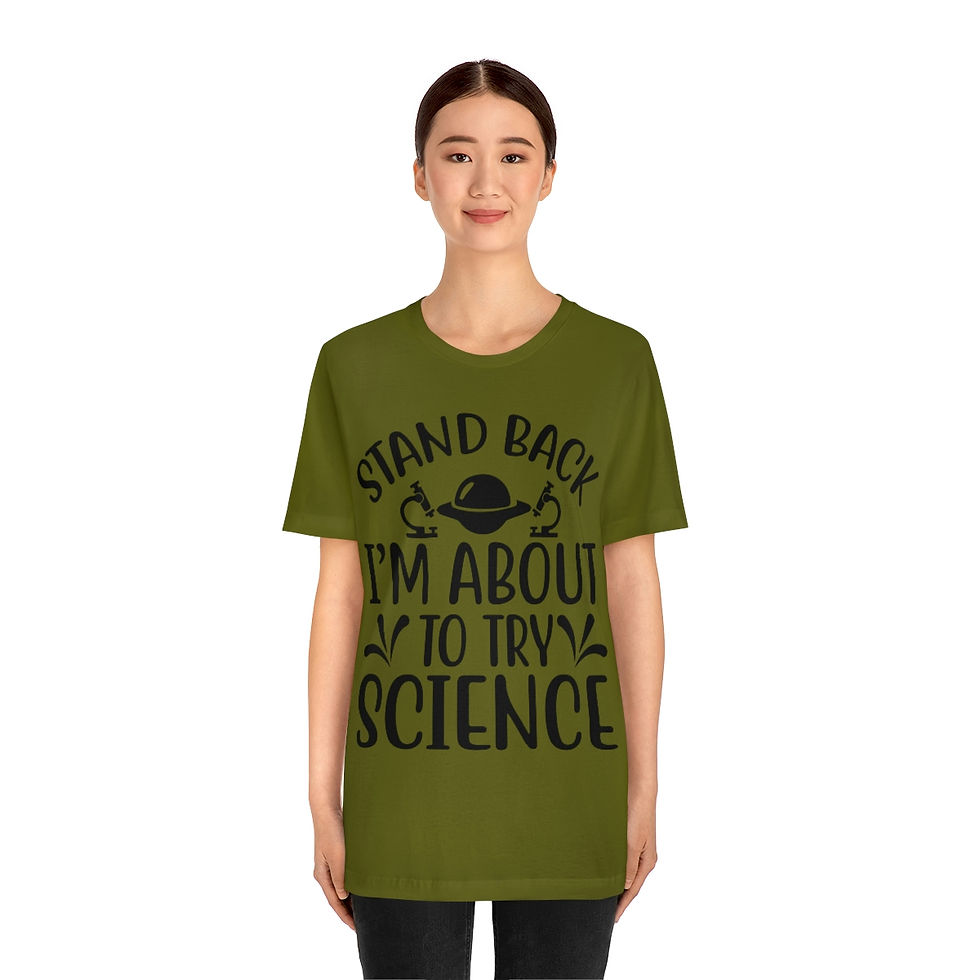 Miniatura: Stand Back I’m About To Try Science - Sarcastic School Tshirt, Chemistry...