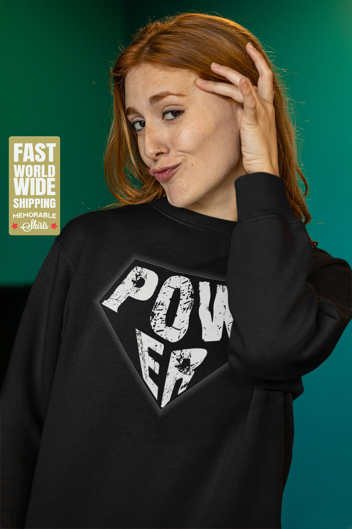 Power  - Superhero Sweatshirt, Power Sweater, Comics Pullover, Super Powers ...