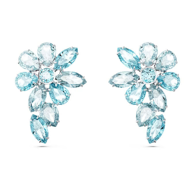 Swarovski Orecchini Pendenti Gema Blu