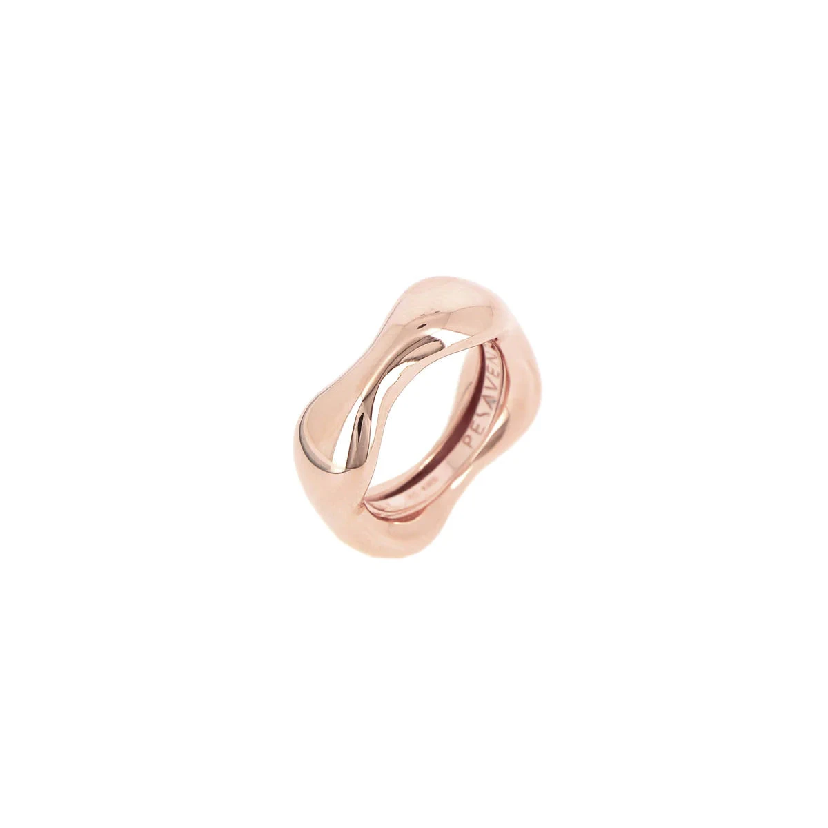 Pesavento Anello Donna Ondulato Rosa | Argento 925 Oro Rosa | Elegance