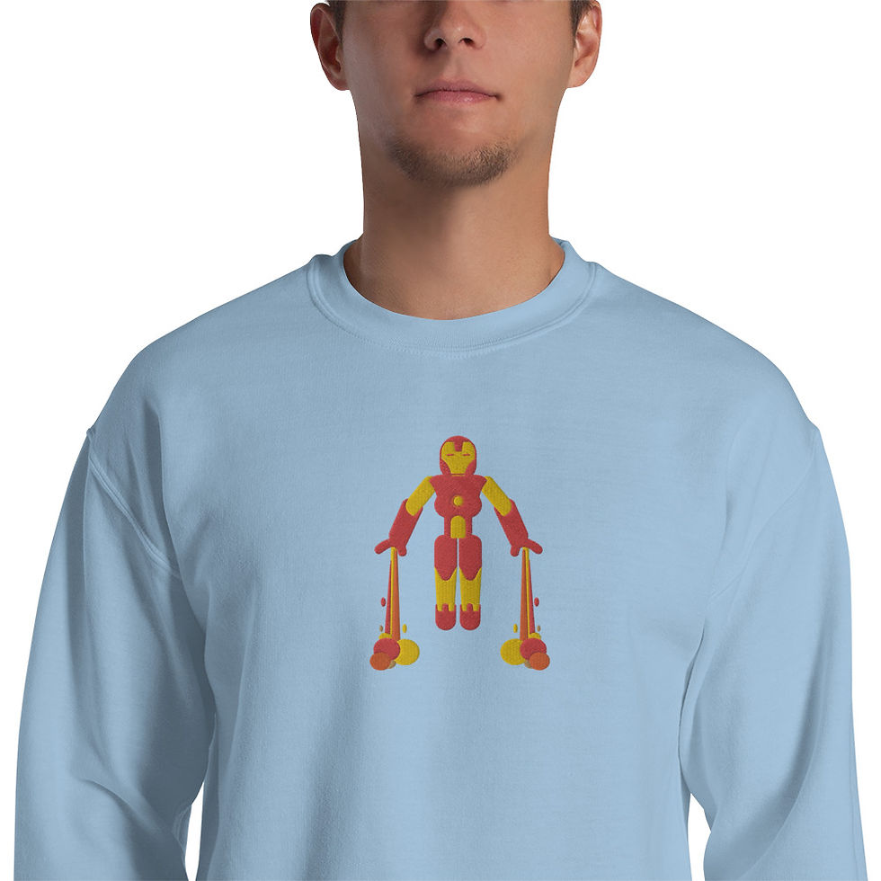 Miniatura: Unisex Sweatshirt embroidered with Iron Man - 8 colors available