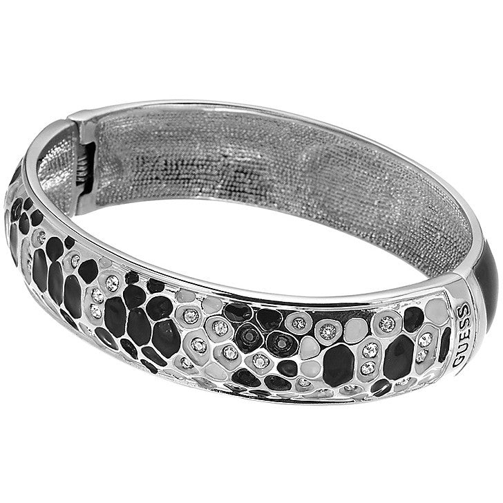 Guess | Bracciale Donna | Pitonato Nero/Bianco | Smalto | Calamita