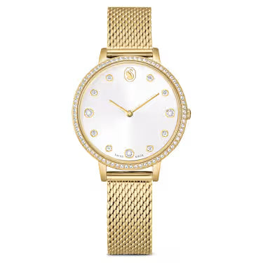 Orologio Swarovski Clarica dorato con lunetta in cristalli