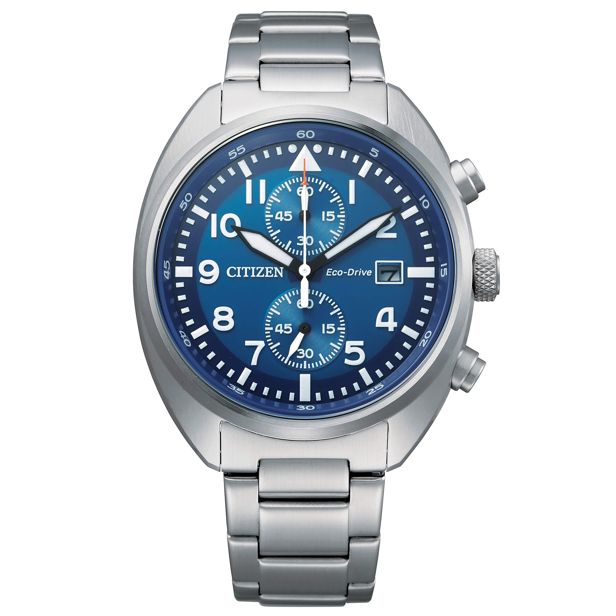 Citizen Orologio Uomo Cronografo Eco Drive | Acciaio | Quadrante Blu