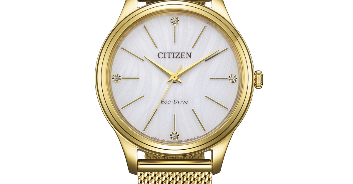 Citizen Orologio Donna Eco-Drive Dorato Maglia Milanese