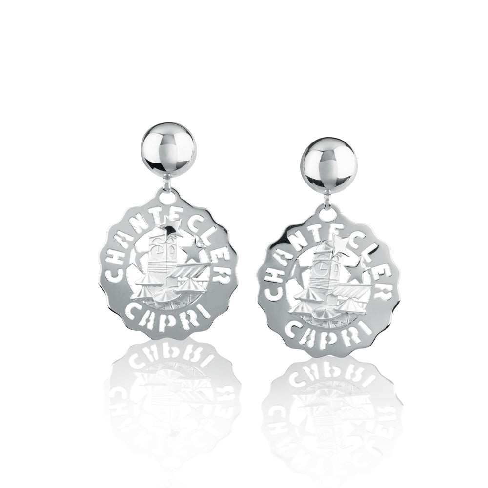 Chantecler Orecchini Donna Logo Piazzetta | Argento 925 | Collezione Capri