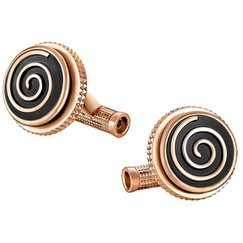Montblanc Gemelli Jazz PVD Oro Rosa | Acciaio Inox | Spirale Bianca