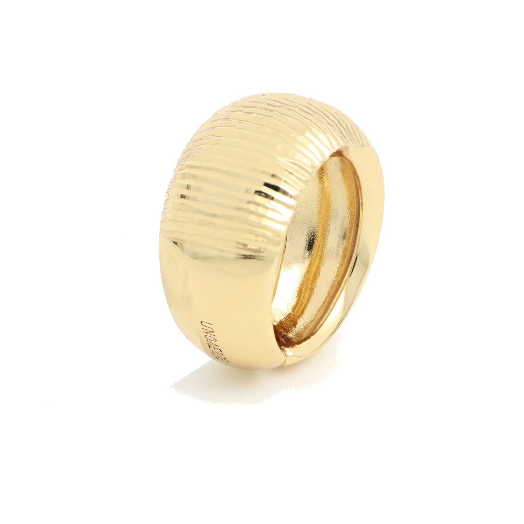 Unoaerre Anello Donna a Fascia in Bronzo Dorato