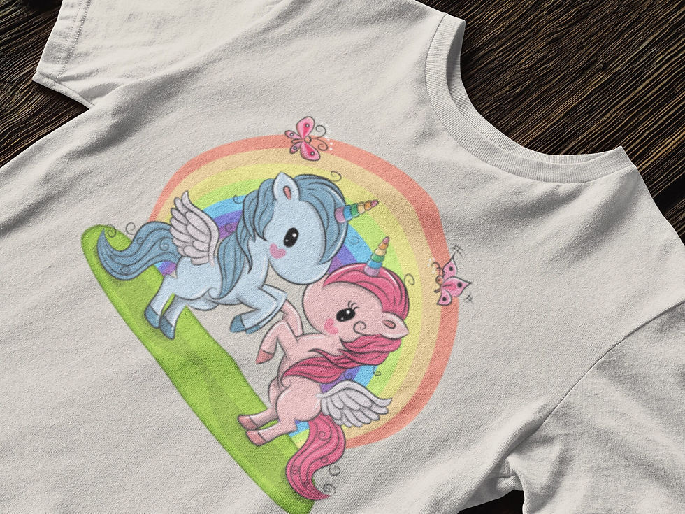 Thumbnail: Unicorns Couple in Love Tshirt – Valentines Day, Unicorn Shirt, Gift for Her...