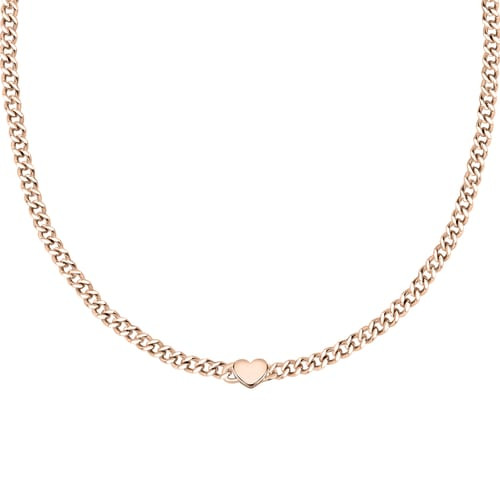 Collana La Petite Story in Acciaio Rosato con Cuore