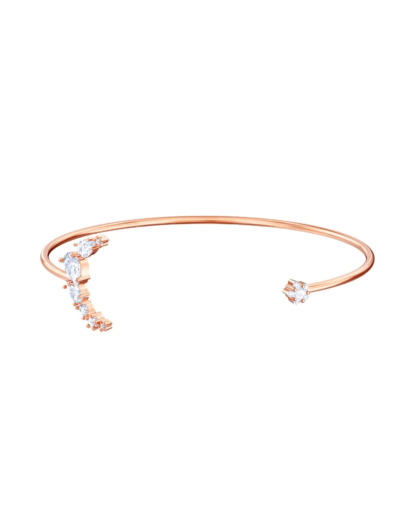 Swarovski Bracciale Donna Rigido Luna | Oro Rosa Placcato | Cristalli Swarovski