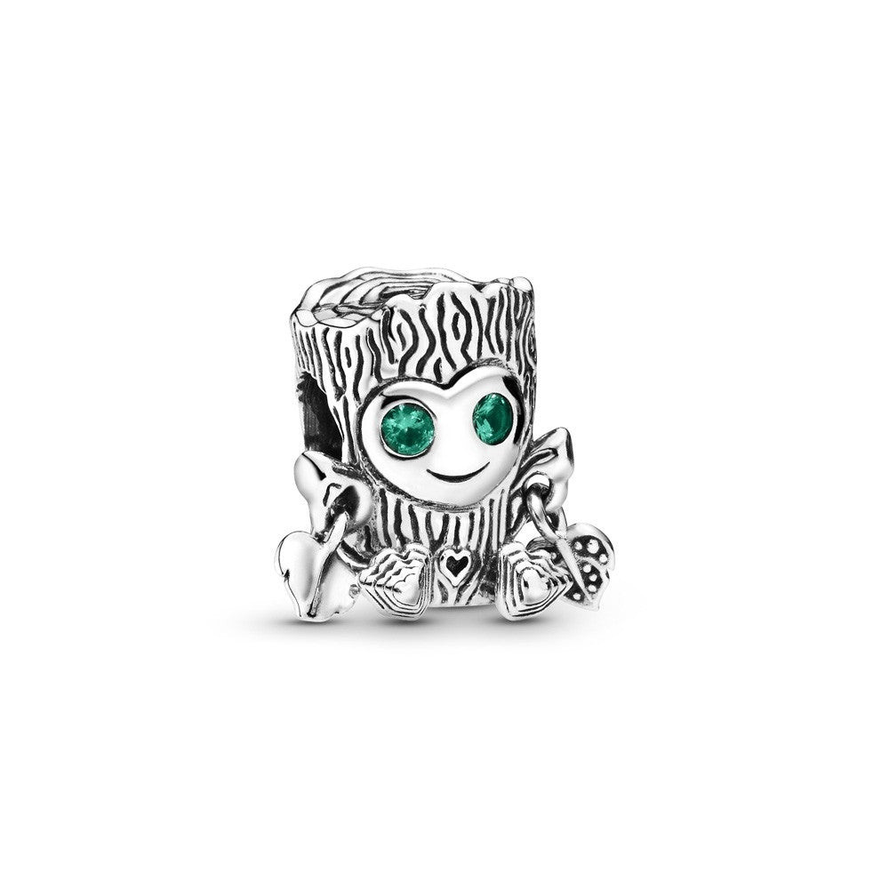 Pandora | Charm | Sweet Tree Monster occhi verdi | Argento | Moments