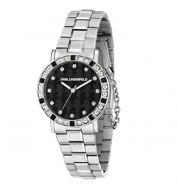 Karl Lagerfeld Orologio Donna Crystals con Catena
