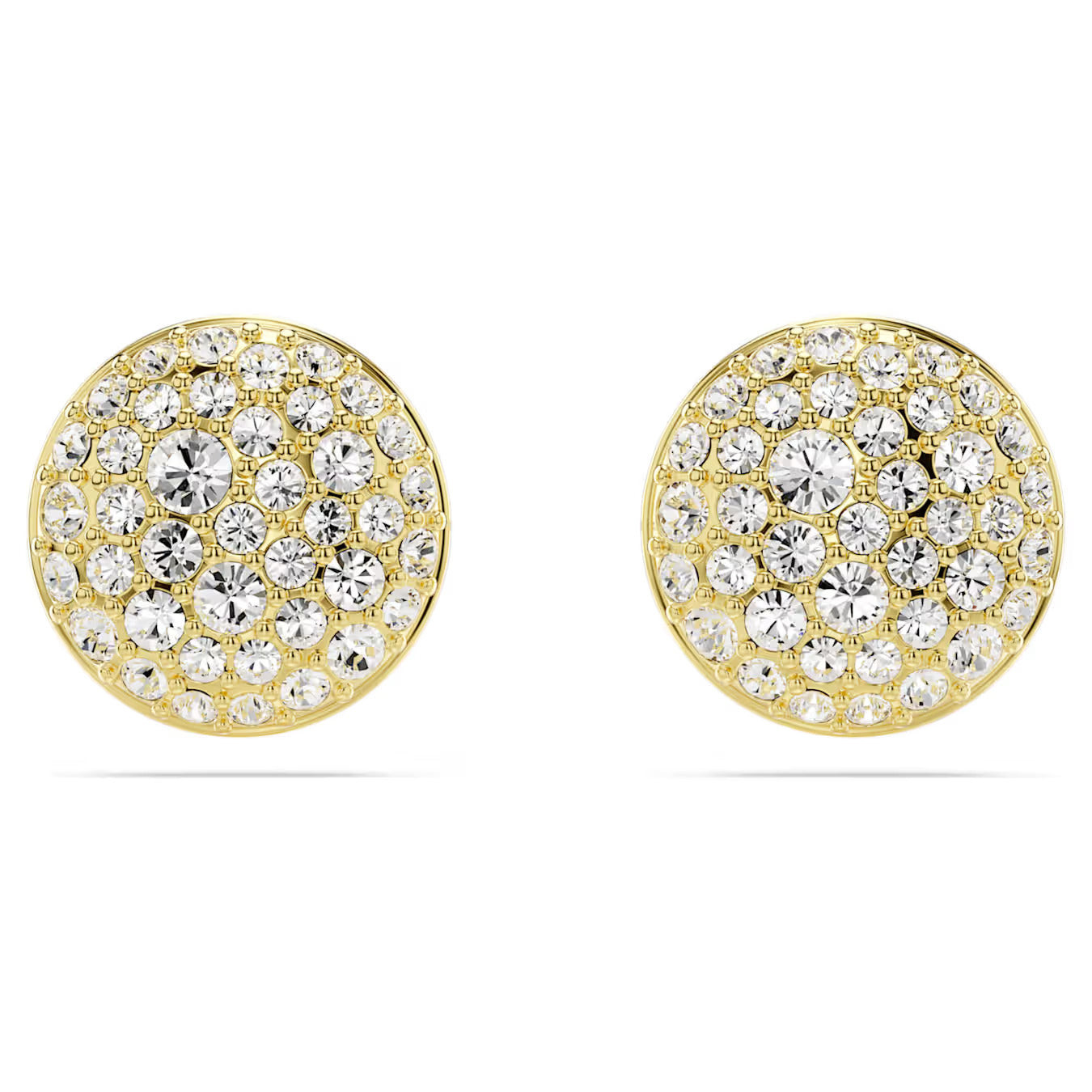 Swarovski Orecchini a Lobo Sublima Cupola Meteora | Cristalli & Oro | Pavé Neve