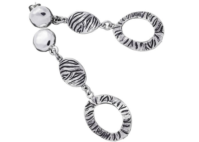 Giovanni Raspini Orecchini Donna Cascata Zebra | Argento 925 | Made in Italy